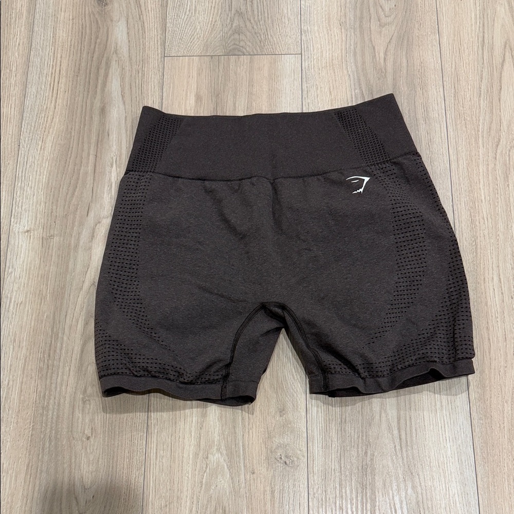 Gymshark Dark Brown Bike Shorts